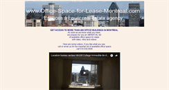Desktop Screenshot of office-space-for-lease-montreal.com