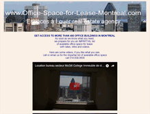 Tablet Screenshot of office-space-for-lease-montreal.com